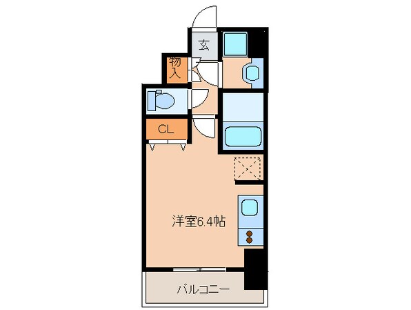 ﾊﾟｼﾌｨｯｸﾚｼﾞﾃﾞﾝｽ神戸八幡通の物件間取画像